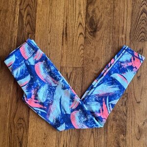 Ivivva Blue and Pink Kids Leggings
